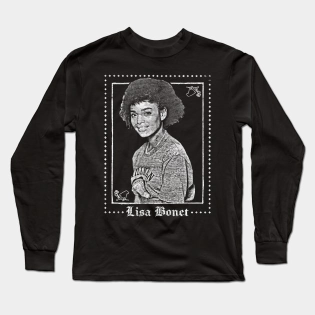 Lisa Bonet - Punksthetic Style Fan Design Long Sleeve T-Shirt by DankFutura